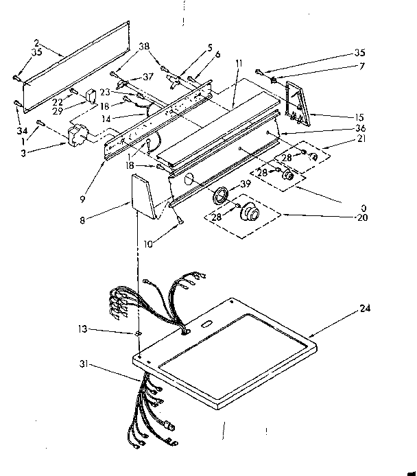 Top and console parts