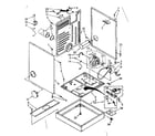 Kenmore 11087679300 cabinet and motor parts diagram