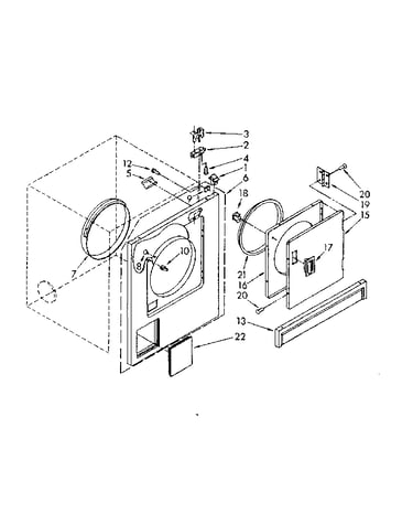 Front panel and door parts