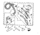 Kenmore 1162499280 hose and attachment parts diagram