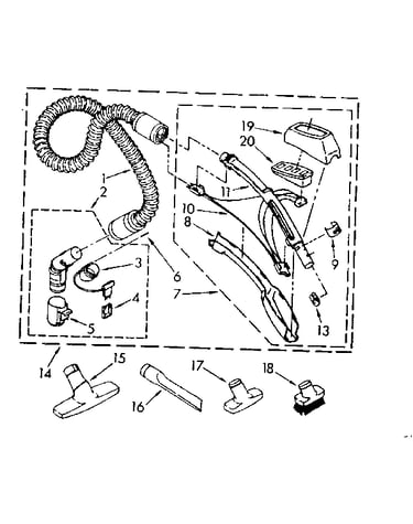 Hose and attachment parts