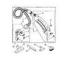 Kenmore 1162635580 hose and attachment parts diagram