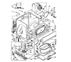 Kenmore 11087477600 cabinet parts diagram