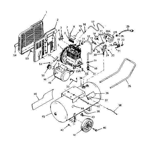 Air compressor diagram