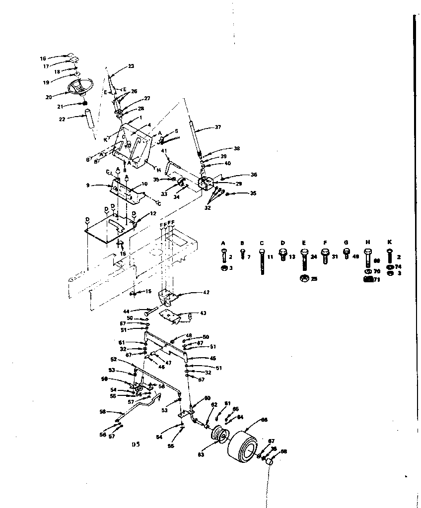 Steering and front axle