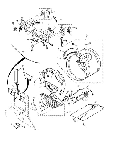 Console controls, drum