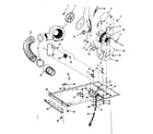 Kenmore 41789695710 dryer motor, blower, belt diagram