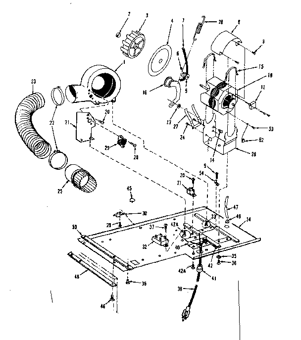 Dryer motor, blower, belt