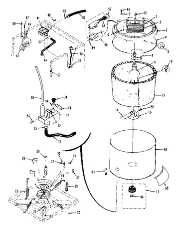 Tubs, water valve, lid switch