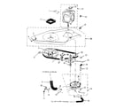 Kenmore 41789695710 washer drive system, pump diagram