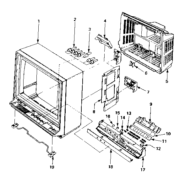 Cabinet parts list