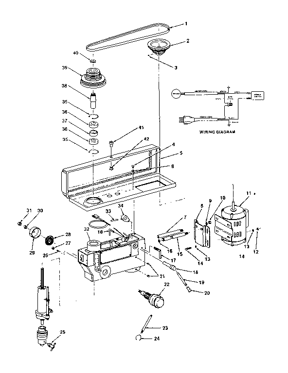 MOTOR AND PULLEY ASSEMBLY WITH GUARD