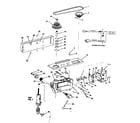 Craftsman 113213843 motor and pulley assembly with guard diagram