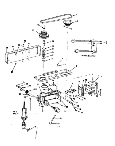 Motor and pulley assembly with guard