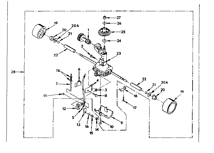 Wheel and axel assembly
