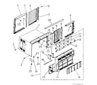 Kenmore 2538741250 cabinet and front panel parts diagram