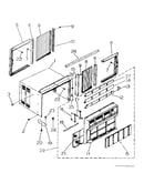 Cabinet and front panel parts