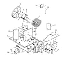 Kenmore 2538741250 electrical system and air handling parts diagram