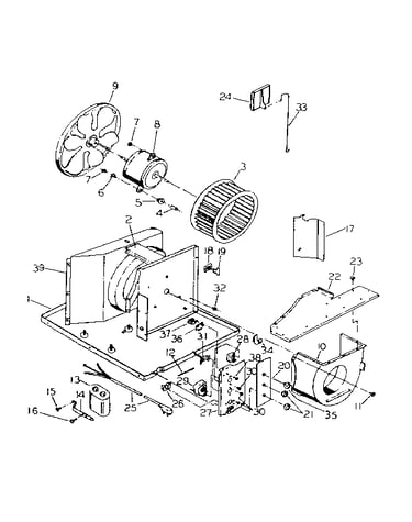 Electrical system and air handling parts