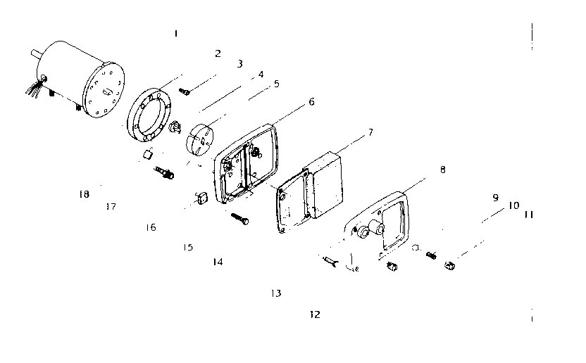 Motor and pump assembly