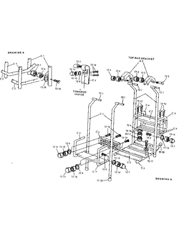 Lawn swing hanger assembly