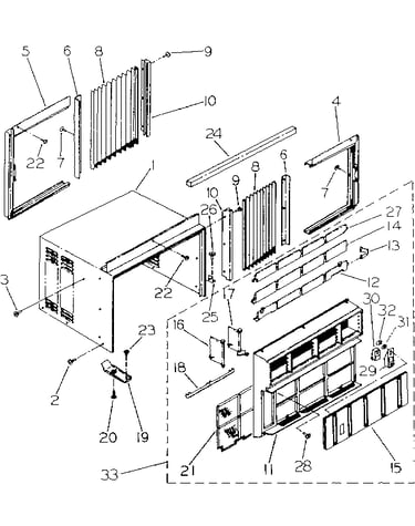Cabinet and front panel