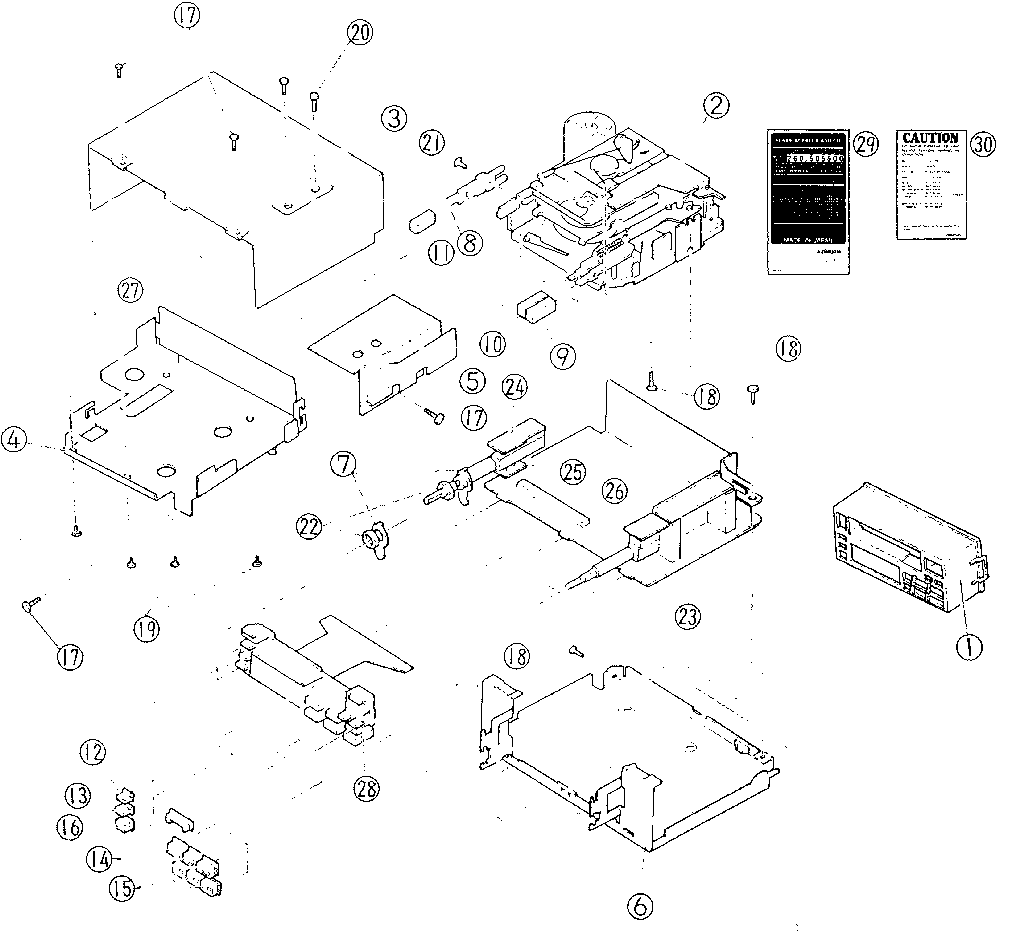 Cassette deck mechanism