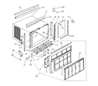 Kenmore 2538750991 cabinet and front panel diagram