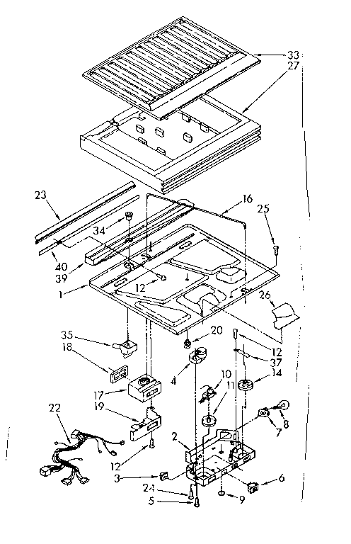 Compartment separator parts