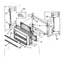 Kenmore 1068670611 freezer door parts diagram