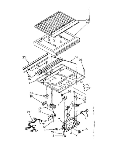 Compartment separator and control parts