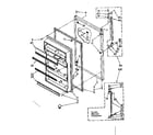 Kenmore 1068770311 refrigerator door parts diagram