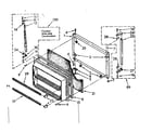 Kenmore 1068770361 freezer door parts diagram