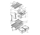 Kenmore 1068770371 shelf parts diagram