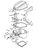 Engine cover and support plate