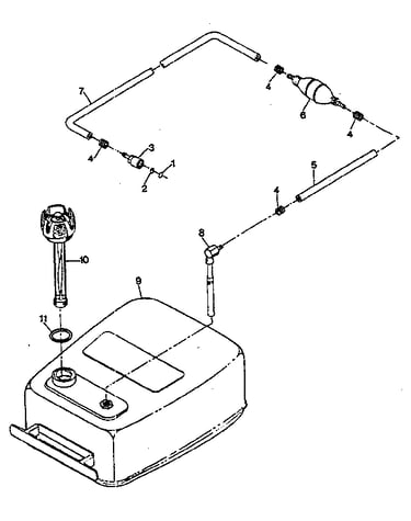 Fuel tank and line