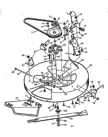 Blade housing bottom half