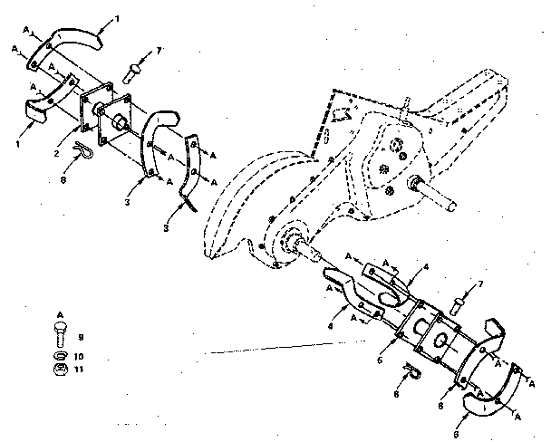 Tine assembly