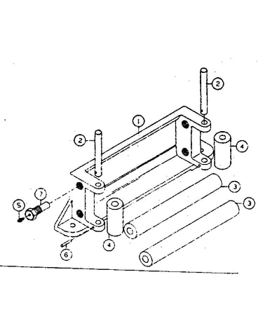 Roller frame assembly