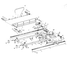 Walton 677LE frame and walking belt assembly diagram