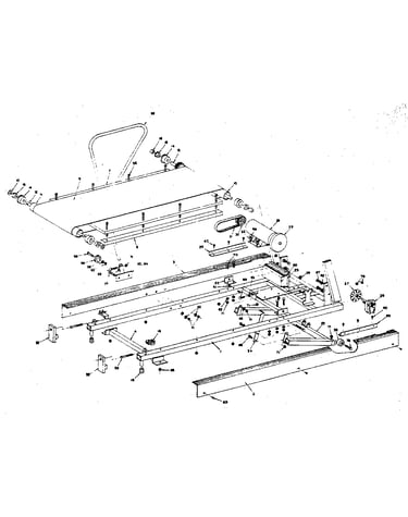 Frame and walking belt assembly