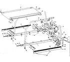 Walton 674LE frame and walking belt assembly diagram