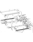 Frame and walking belt assembly