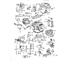 Briggs & Stratton 402707-0184-01 cylinder, crankshaft and engine base group diagram