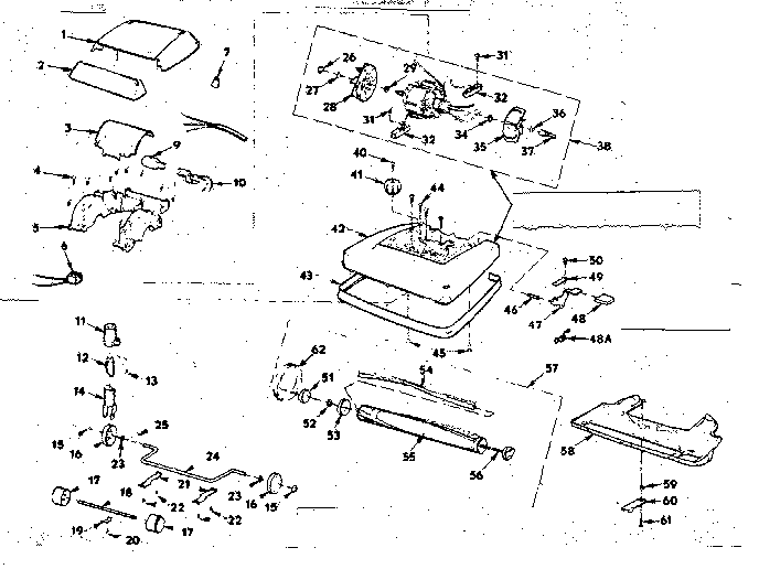 Nozzle and motor assembly