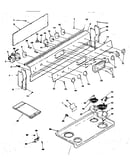 Backguard and cooktop assembly