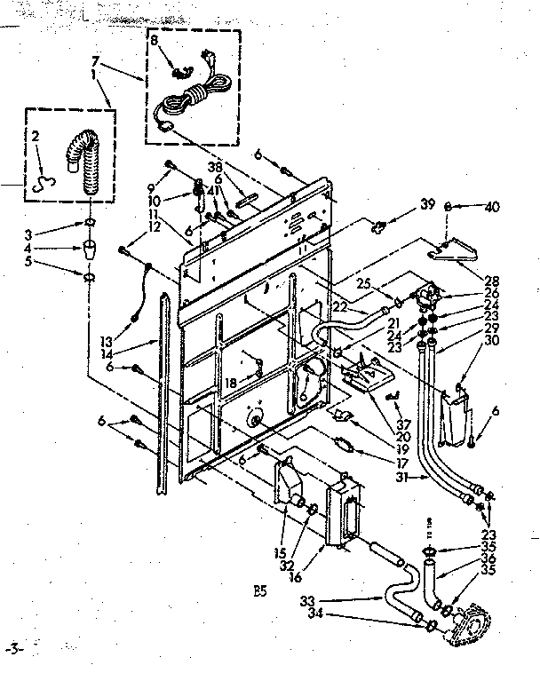 Rear panel parts