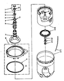 Agitator, basket and tub