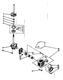 Brake, clutch, gearcase, motor and pump