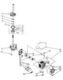 Brake, clutch, gearcase, motor and pump